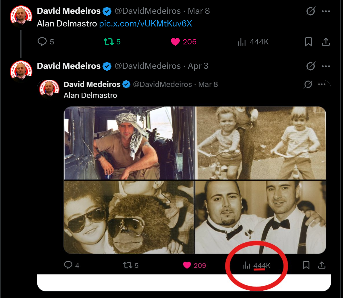 Archived evidence image dated 2026-04-14: Medeiros livewire whistleblower evidence alan delma stro old photos military family high engagement david medeiros 2026 04 14 095929 seq 0415. Description derived from the filename; verify the source image.
