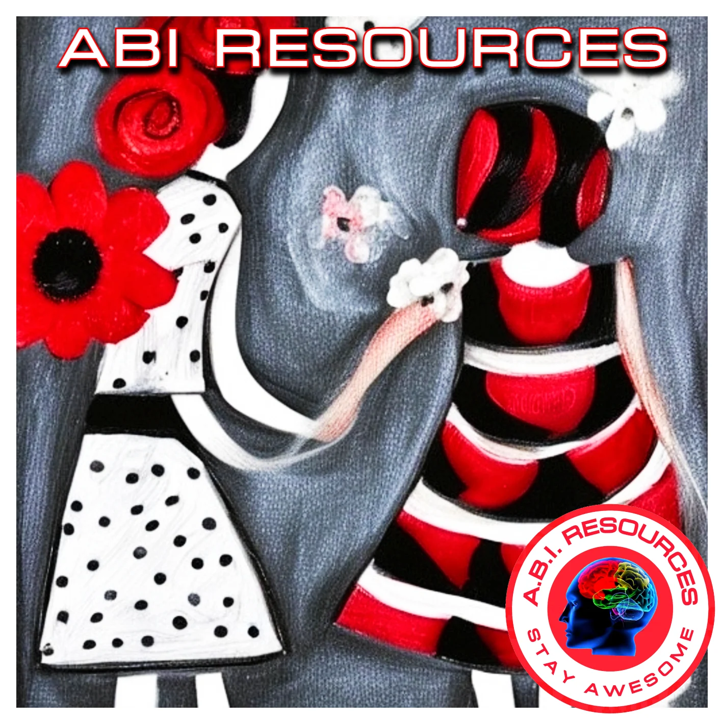 Archived ABI Resources Facebook image associated with Mother and Daughter ❤️ ABI RESOURCES ART PROGRAM Connecticut home-based supported living and community care. Brain In…