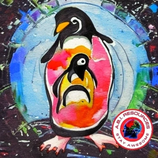 Archived ABI Resources Facebook image associated with ABI RESOURCES Compassionately Caring Creative Art PENGUINS 😁 CT MFP and ABI Waiver Program. Connecticut home-based su…