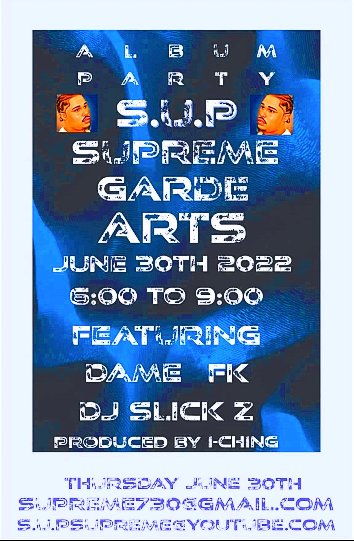 Archived ABI Resources Facebook image associated with WE ARE EXCITED! Double album release party. Come out and support! SUP SUPREME June 30th 6pm at the Garde Arts theater…