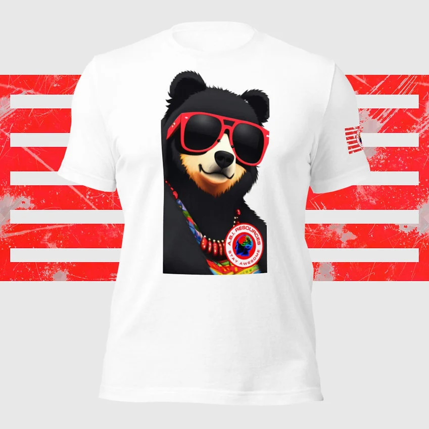 Archived ABI Resources Facebook image associated with TBI Teddy Bear Inspiration | ABI RESOURCES Unisex t-shirt SO COOL! 😎❤️