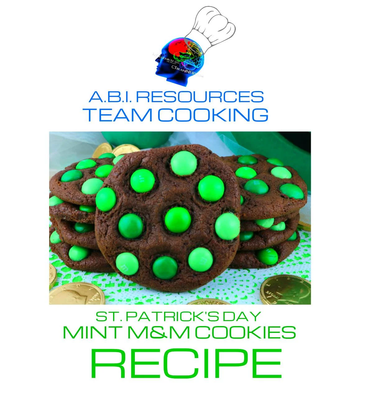Archived ABI Resources Facebook image associated with TEAM COOKING 🍴🥣 🍪😁 ST. PATRICK'S DAY COOKING. Here is the link with the recipe http://www.twosisterscrafting.com/st-p…