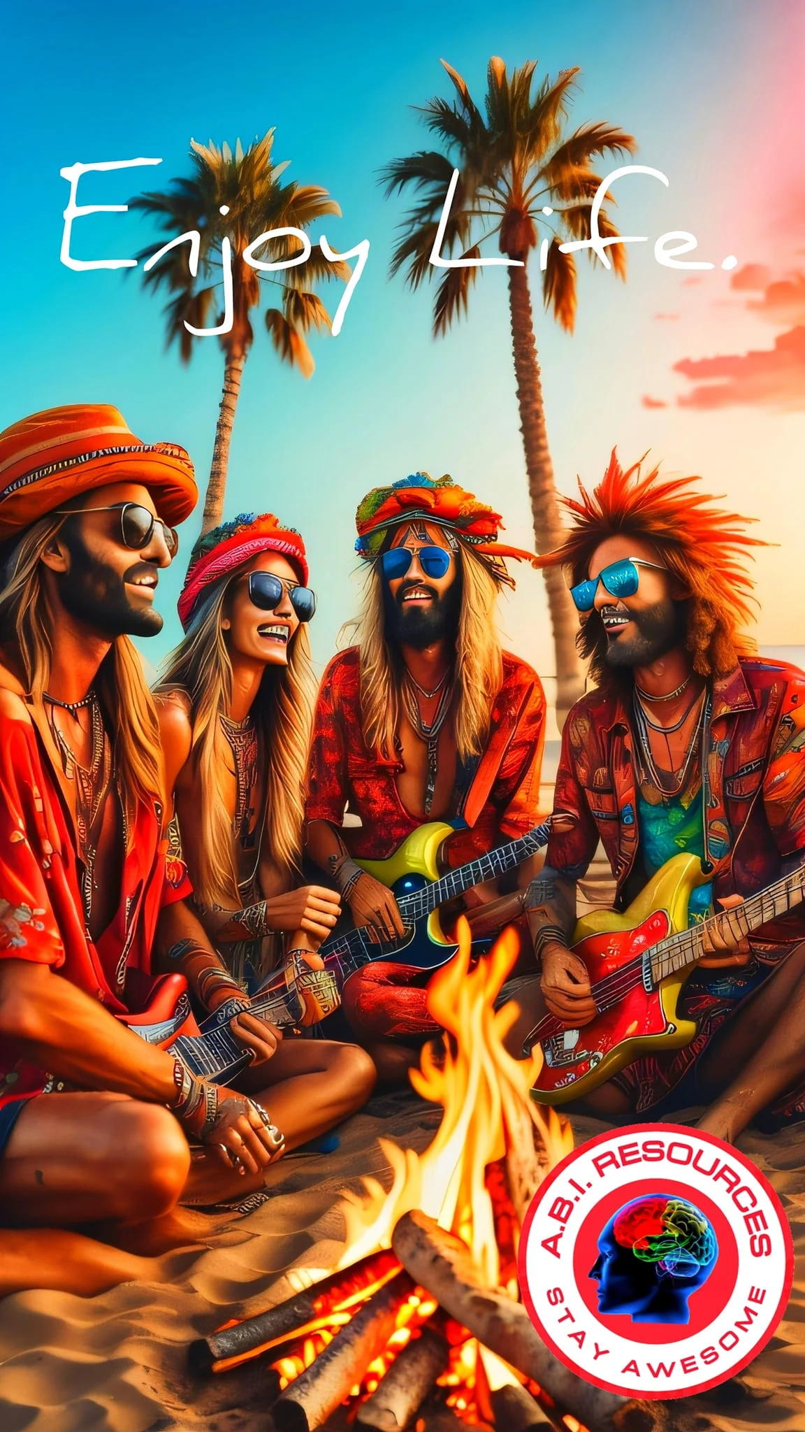 Archived ABI Resources Facebook image associated with Remember to cherish friendships and enjoy your life. Survivor Created Art. ABI RESOURCES ✌️ — 2023-07-15 38e61fdd