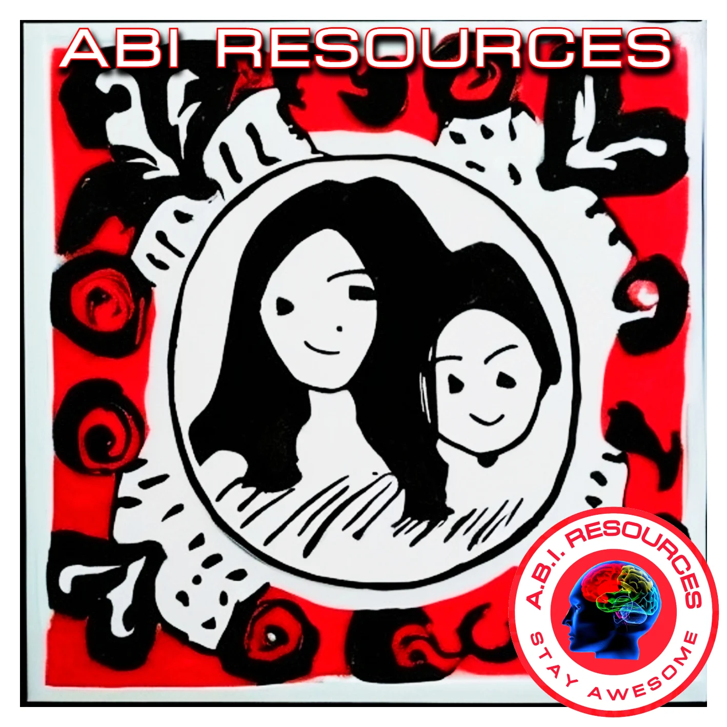Archived ABI Resources Facebook image associated with Mother and Daughter ❤️ ABI RESOURCES ART PROGRAM Connecticut home-based supported living and community care. Brain In…